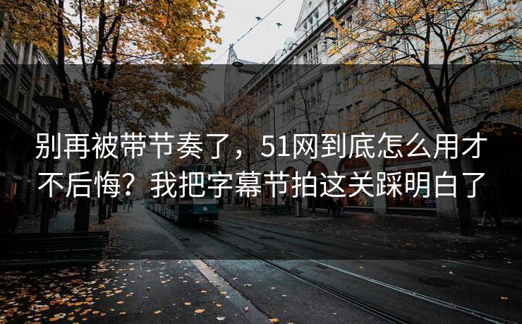别再被带节奏了，51网到底怎么用才不后悔？我把字幕节拍这关踩明白了